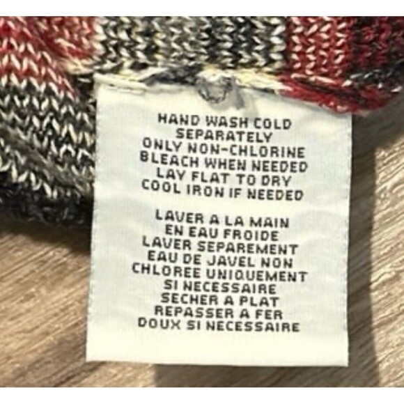 Ralph Lauren Denim And Supply Size L Sweater Women Aztec Southwestern Gray Red - Picture 5 of 7